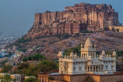 A scenic landscape justifying the serene location of the Mahendragarh Fort, Rajasthan.