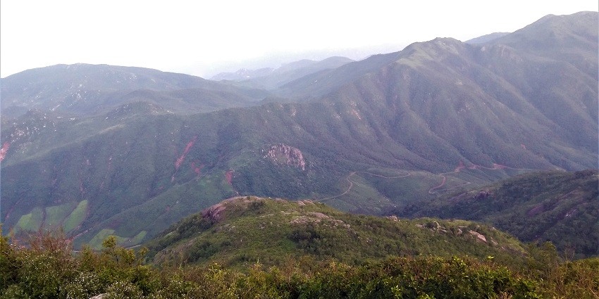 The highest point of Mahendragiri Hill offers panoramic views of the Eastern Ghats