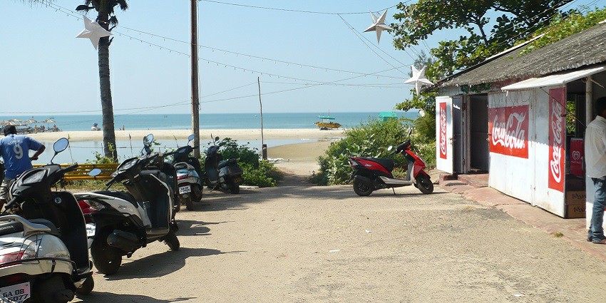 A mesmerising view of the Majorda beach, which is one of the best tourist destinations.