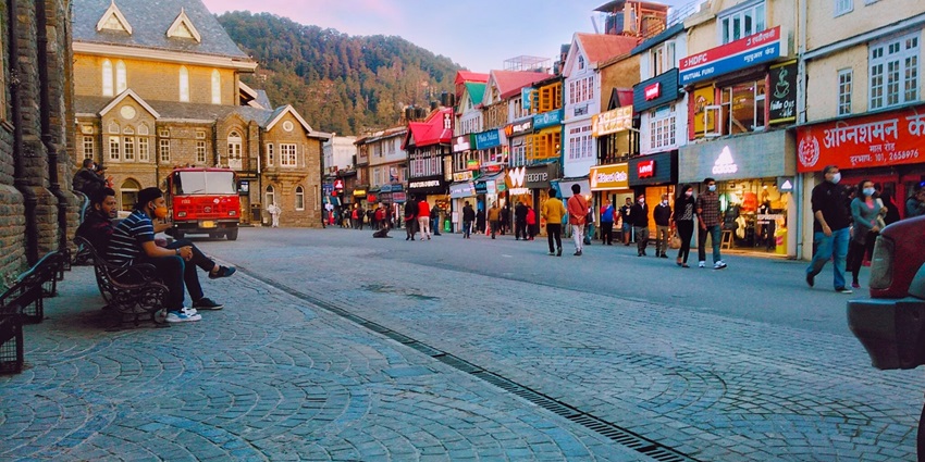 Mall Road is a top attraction near the Shimla Water Catchment Wildlife Sanctuary