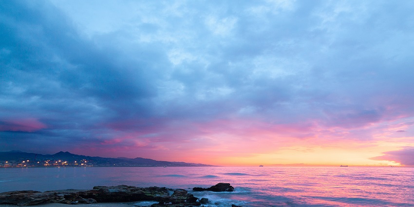 A breathtaking vista of beautiful colours coming to life at the famous Mandrem Beach.