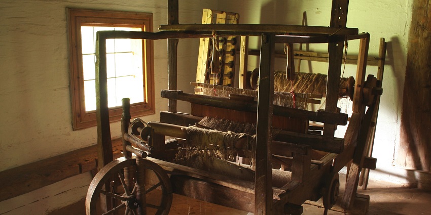 Snapshot of the Handloom Machine placed in the artifact museum