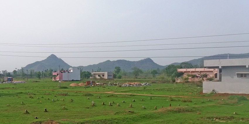 A view of Eastern Ghats from outskirts of Parvathipuram in Andhra Pradesh