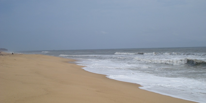 The Souparnika River and the Arabian Sea provide a distinctive backdrop for Maravanthe Beach