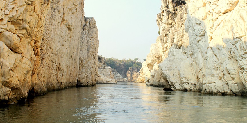 The Marble Rocks of Bhedaghat are a popular attraction nearby