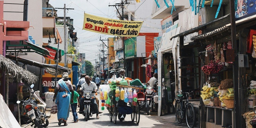 A glimpse of the bustling streets of a market showcasing local culture of Cuttack.
