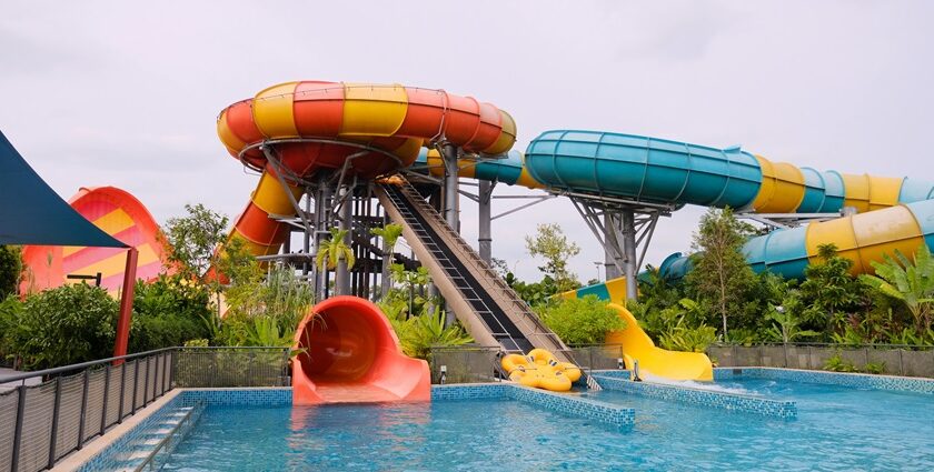 Thrilling water slide adventure at Marvel, your top choice for fun at water parks