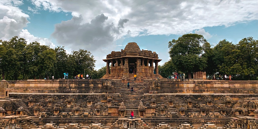 The Modhera Sun Temple’s architecture and stepwell are famous sights to visit.