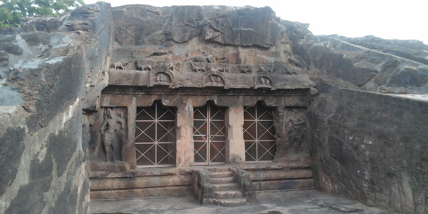 A breathtaking view of a historical monument in Andhra Pradesh during the daytime.