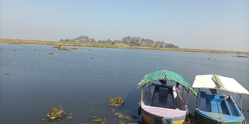 Explore the serene views while enjoying a boating ride in Loktal Lake in Moirang.