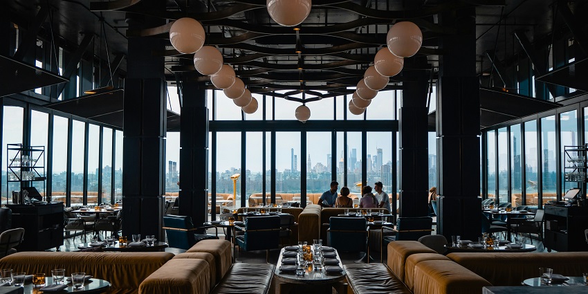 An image of a rooftop bar famous for Bhutanese celebrations and festivities.