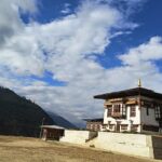 Old temple at Serlung Monastery, one of the historic monasteries in Bhutan.