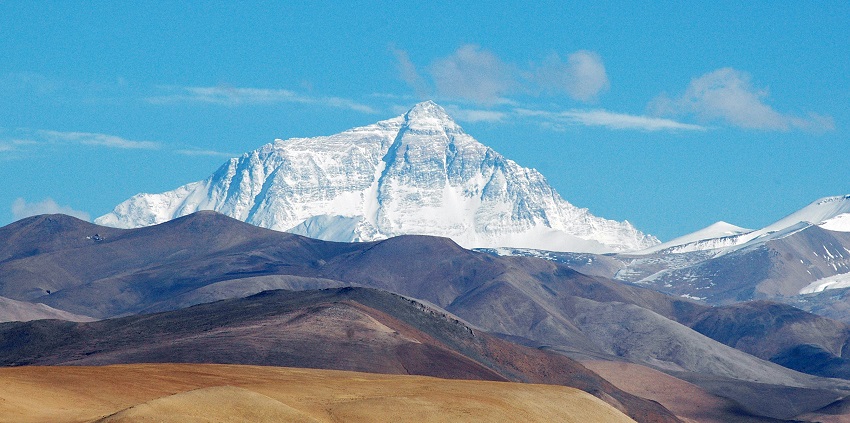 Breathtaking view of Mount Everest Peak, an essential location