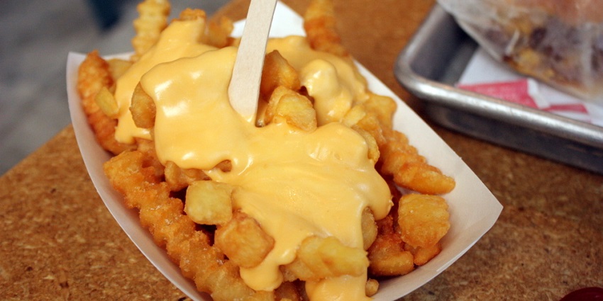 Cheesy snak made out of Potato a best option of street food available in Rohini