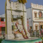 A glimpse of a statue elegantly nestled in the Murali Mohan Gurram in Andhra Pradesh.