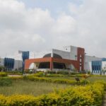 A view of the Science Centre, one of the museums in Ranchi, from a distance.