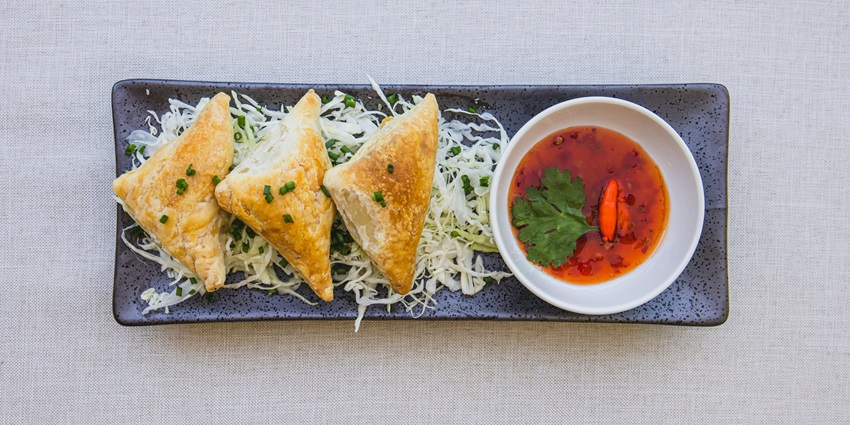 Image of the mouth watering Mutton Samosa one of the delicacies of the Odisha