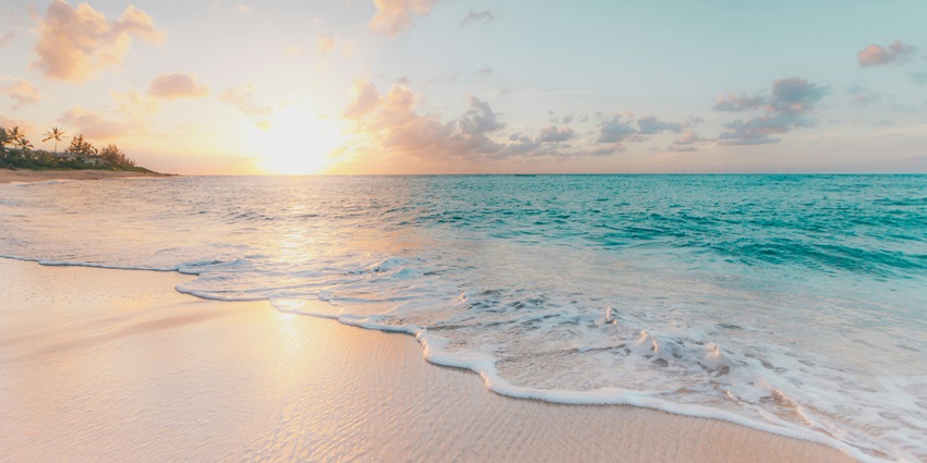 A breathtaking glimpse of the My Khe Beach, one of the serene beaches in Da Nang.