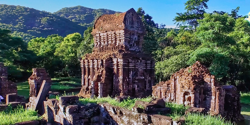 Ancient Cham ruins at My Son one of the top places to visit in Hoi An during holiday.