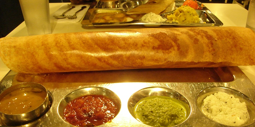 Mysore Masala Dosa is a must for relishing street food in CP if you you love South Indian cuisine.