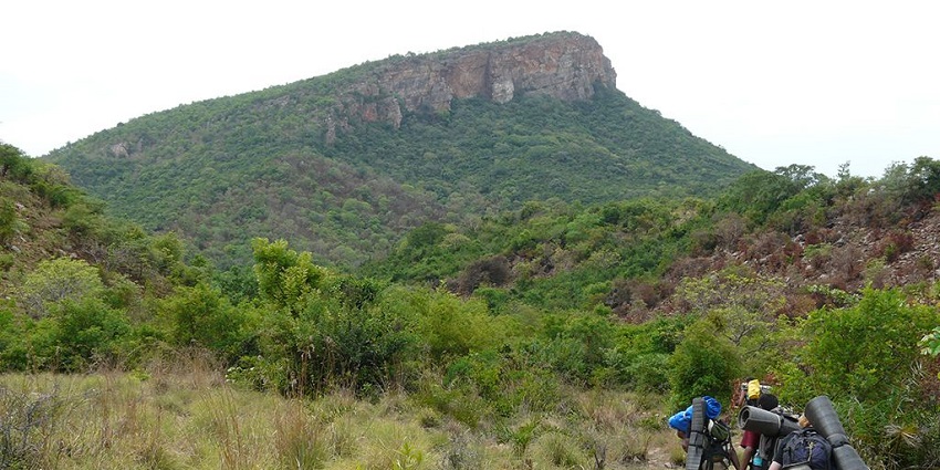 Trekkers climbing Nagari Hills, one of the most popular hill station in Andhra Pradesh