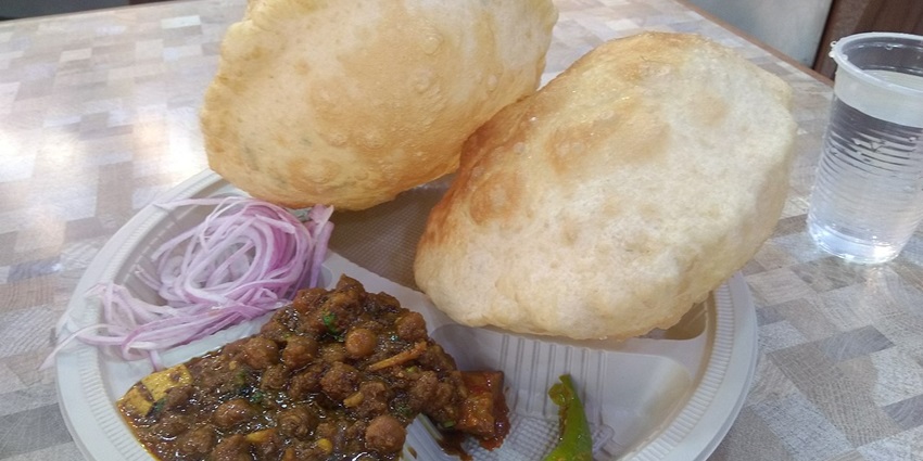 Nagal chole bhature are a must try for all visitors after a day of shopping in Lajpat nagar