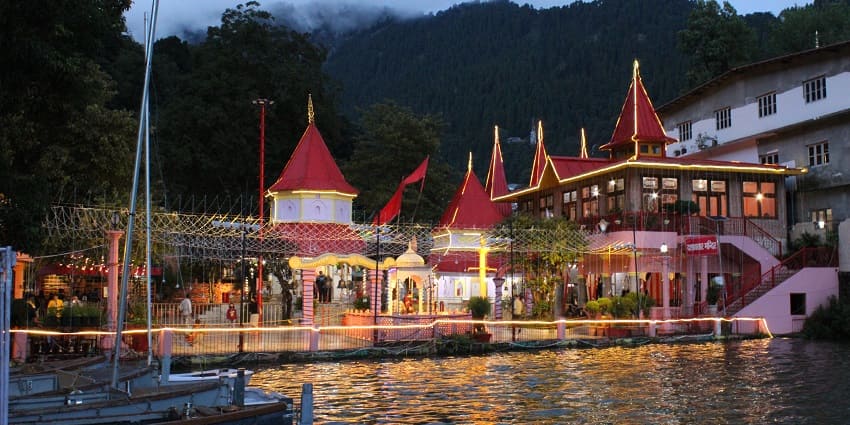Naina Devi Temple is on a hilltop, offering pilgrims and visitors spiritual solace and panoramic valley views among places to visit in Anandpur Sahib.