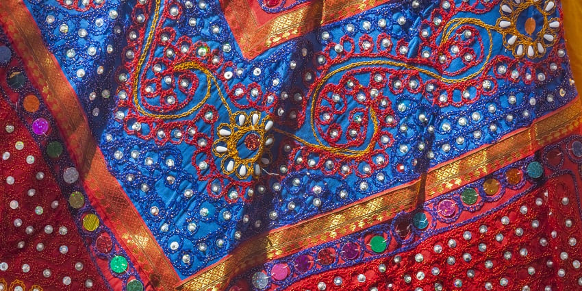 Nala Bazar features textiles and embroidered clothing with traditional craftsmanship.