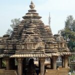 Nandhi Temple in Khajuraho showcasing its intricate stone carvings and architecture.