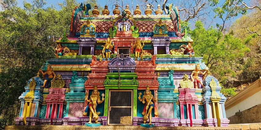 14th-century Ahobila Narasimha Swamy temple, a sacred site nestled in Upper Ahobilam, Andhra Pradesh.