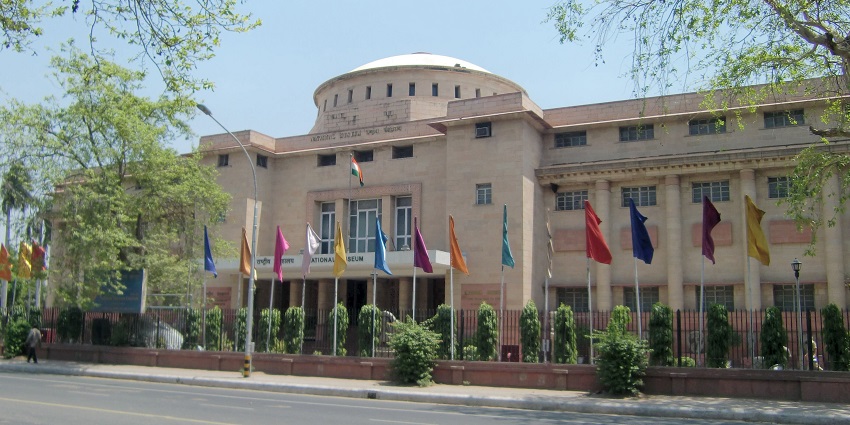 Snapshot of the iconic National Museum Delhi which is home and repository history of India
