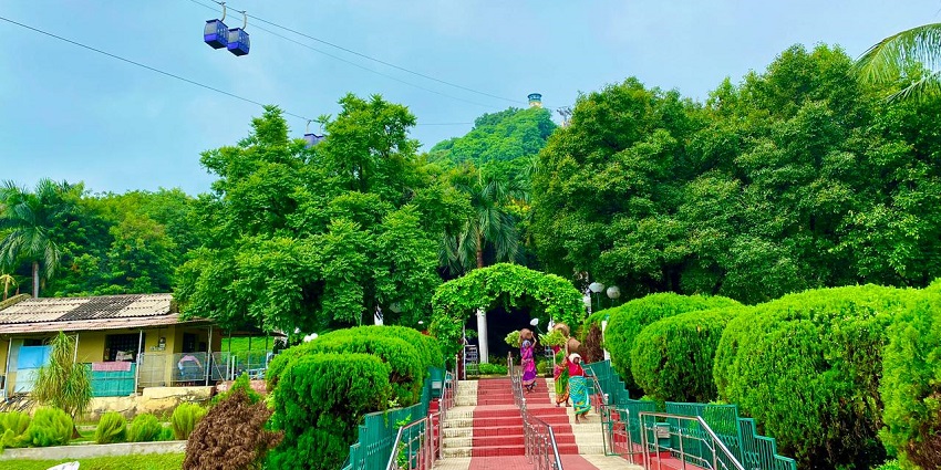 Snapshdot of the beautiful Nehru Udyan Garden home to beautiful flowers and species of butterflies