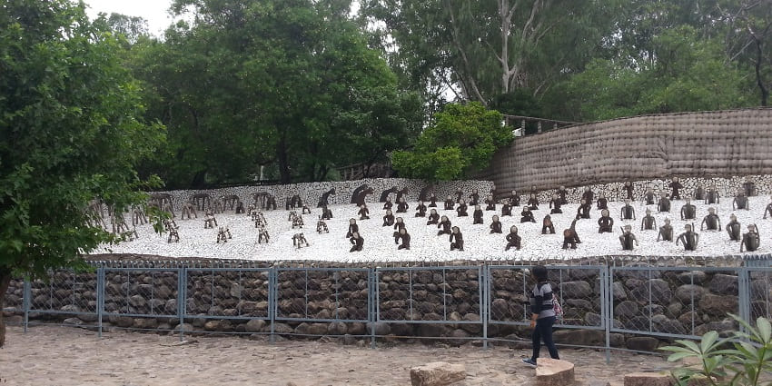 A serene view of the famous Nek Chand’s Rock Garden, a leisure attraction in Punjab.