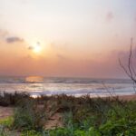 Scenic snapshot of the beautiful Nellore beach which is an idyllic place ti visit in Nellore