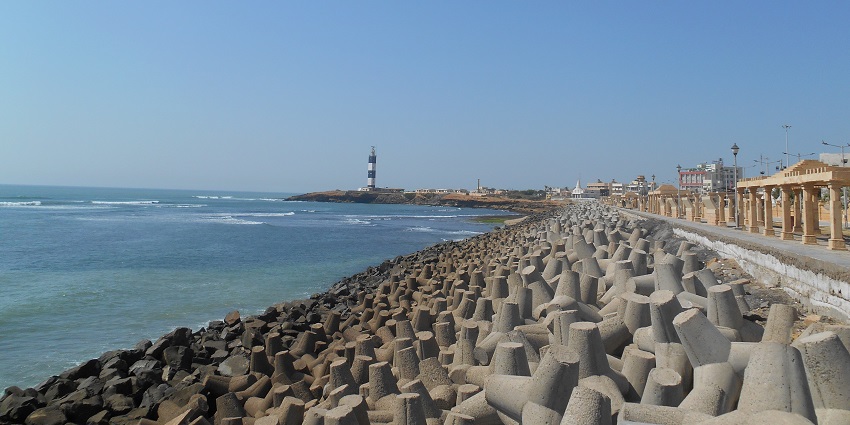 Expansive view of the unspoiled, secluded beach away from the hustle and bustle of city life.