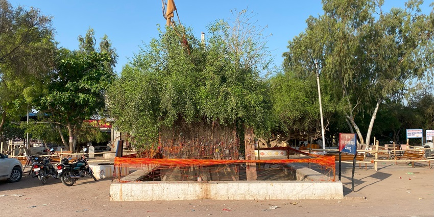 Om Banna Mandir has a unique shrine honouring a motorbike and local legend associated.