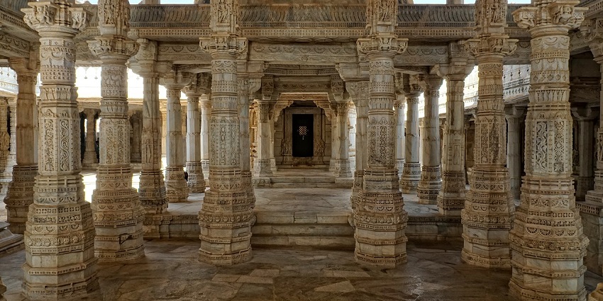 Beautiful sculpture of one of the Hindu Goddesses, usually seen in ancient indian temples