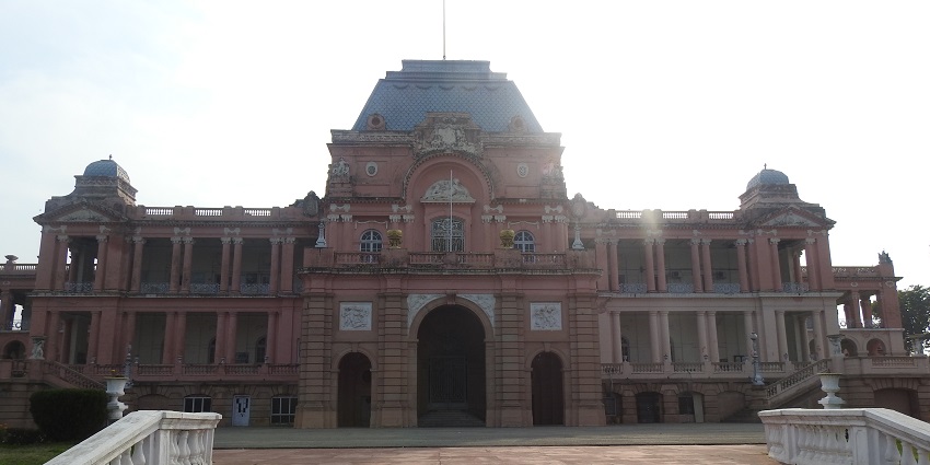 Wide angle shot of the beautiful Sainik School in the city of Kapurthala in Punjab