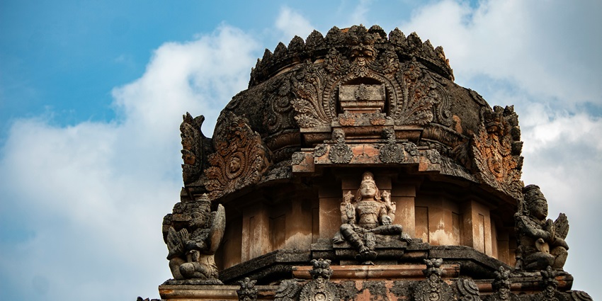 View of the intricate carvings and artistic prowess of this temple in Jharkhand