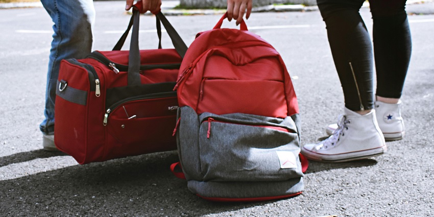Pack your belongings and travel bags according to the weather conditions