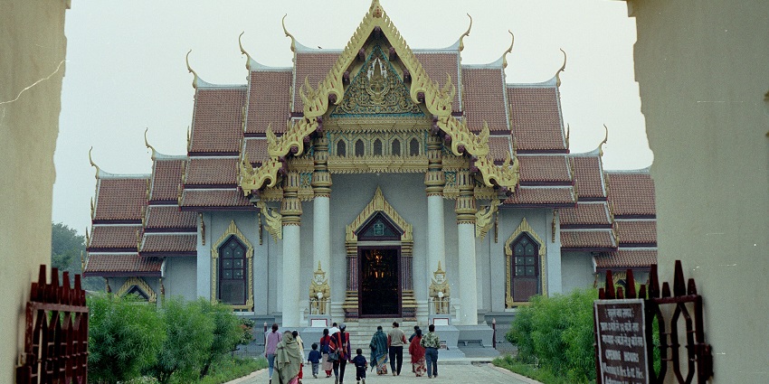 Tergar Monastery front premises rendering a spectacular view.