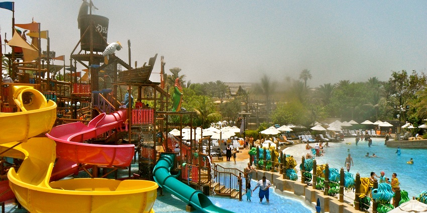 While visiting a water park, pack your bags accordingly.