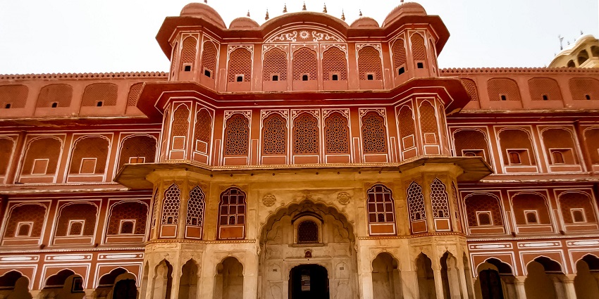 Mesmerising exterior of City Palace Museum showcasing stunning architecture