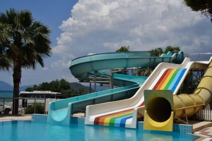 The PRS water park Hubli offers various water slides.