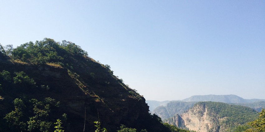 View of the hills of Pachmarhi covered in lush greenery, perfect for nature enthusiasts