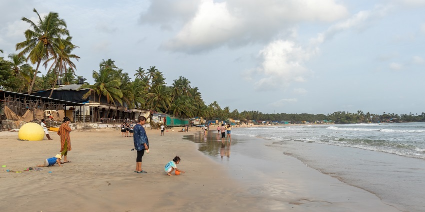Pololem Beach is one of the most famous places to visit in South Goa with family.