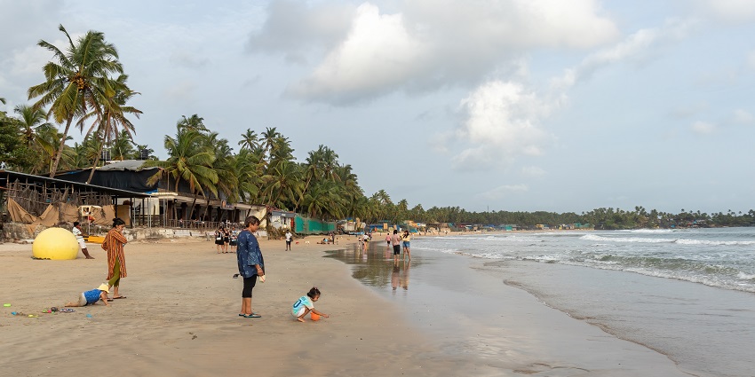 Palolem Beach comprises its own crescent-shaped shoreline.