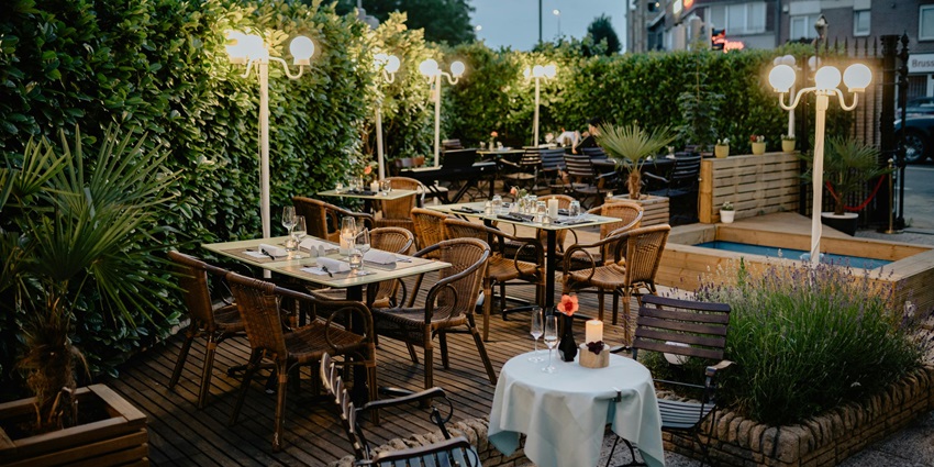 Snapshot of the roof top restaurant the scenic spot for the best food in Dwarka, Delhi