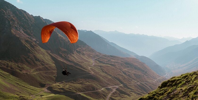 Enjoy paragliding in Jaipur for stunning views of forts and desert landscapes.