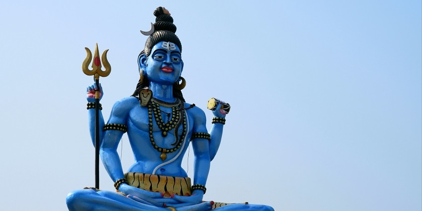 A view of the iconic Lord Shiva idol of a tourist attraction in the region of Odisha.